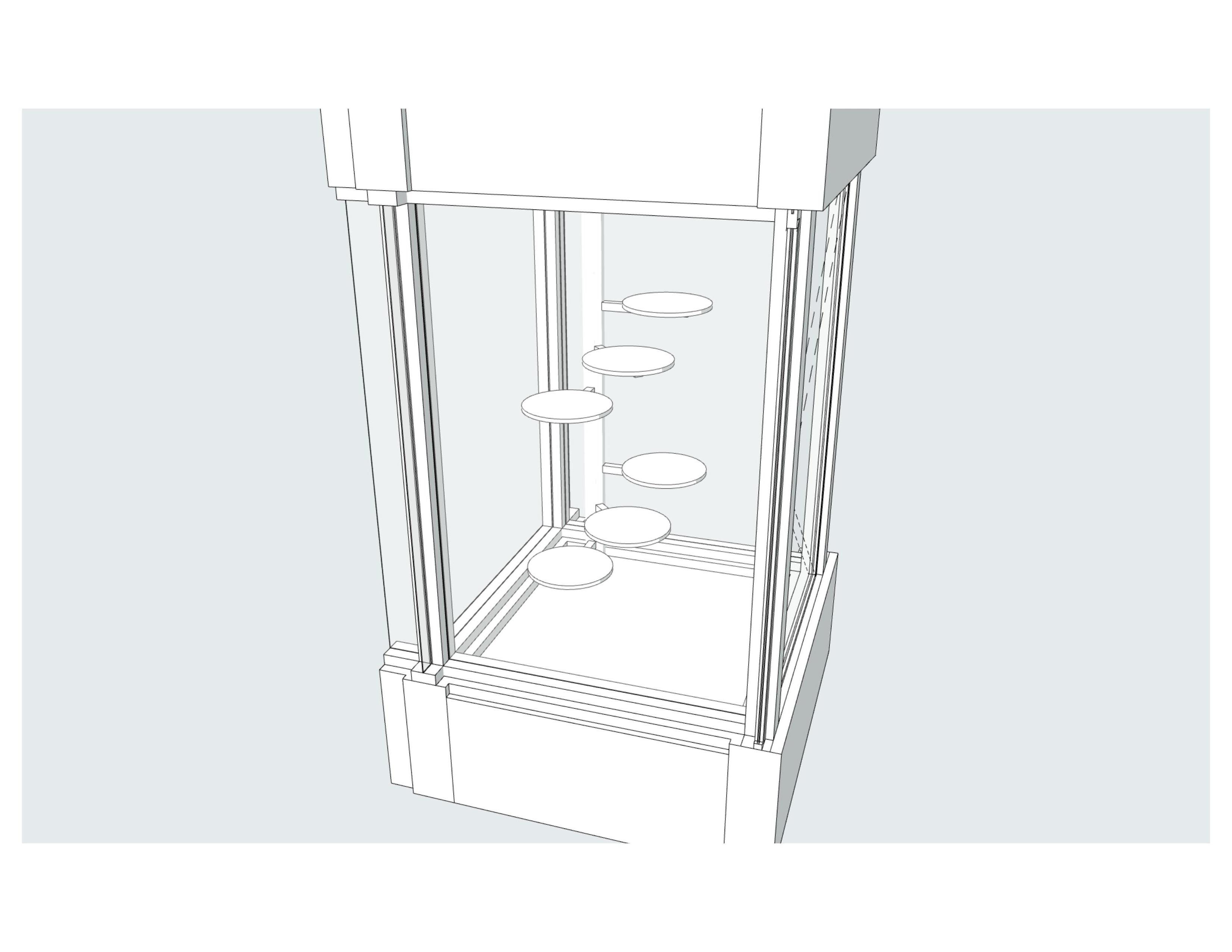 Mini Colony Cat Tree - Custom platforms allowing additional activity within individual mini colonies